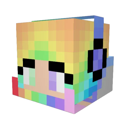 MagieGG Minecraft avatar head, 3D render