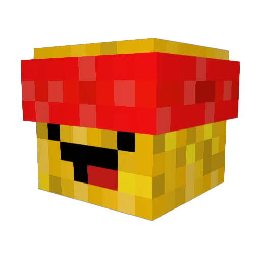 MagiicMike Minecraft avatar head, 3D render