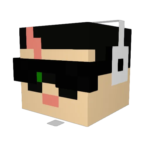 Magik62442 Minecraft avatar head, 3D render