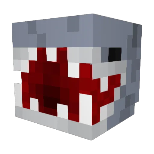 MagikMako Minecraft avatar head, 3D render