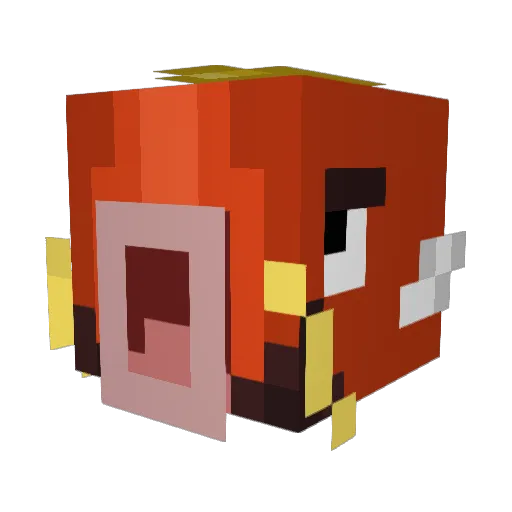 Magikarp2OP Minecraft avatar head, 3D render