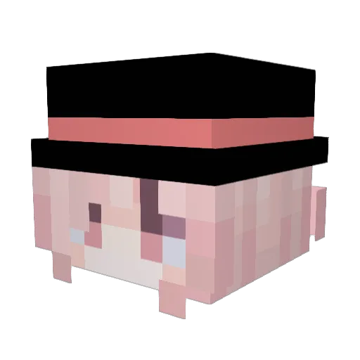 Magikarte Minecraft avatar head, 3D render