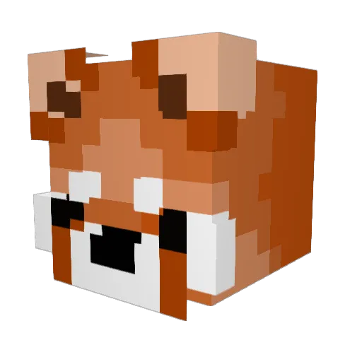 Magikip Minecraft avatar head, 3D render