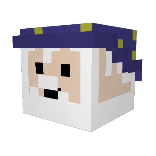 MagiksMc Minecraft avatar head, 3D render