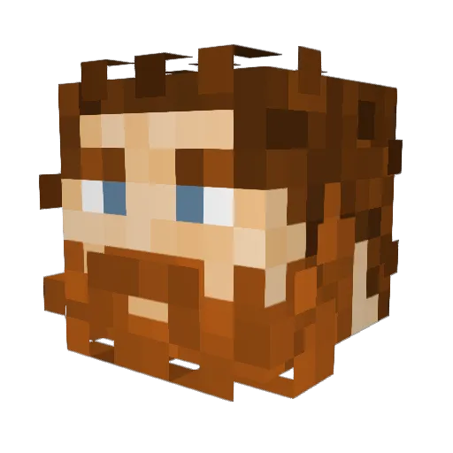 Magilla290 Minecraft avatar head, 3D render