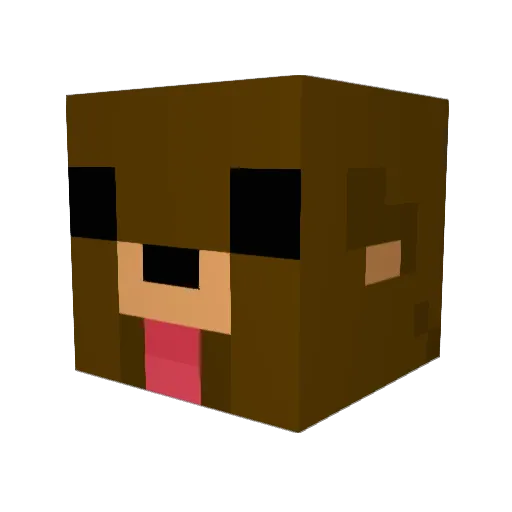 Magio_Skill Minecraft avatar head, 3D render