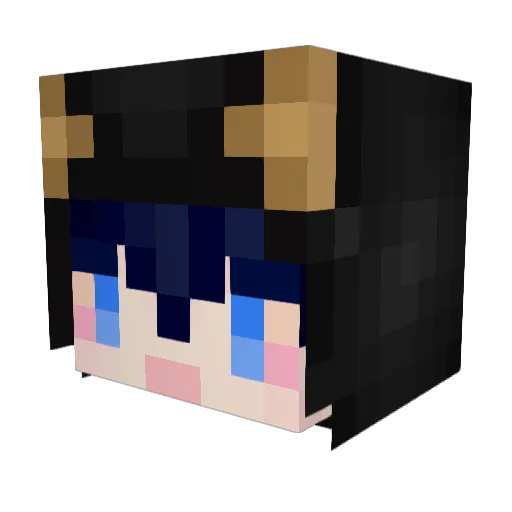Magirush Minecraft avatar head, 3D render