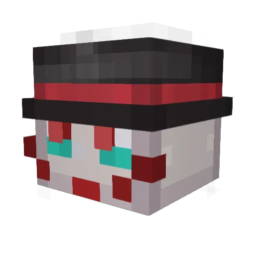 MagiskaAbbas Minecraft avatar head, 3D render