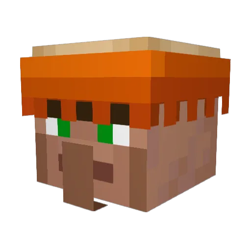 Magisterate Minecraft avatar head, 3D render