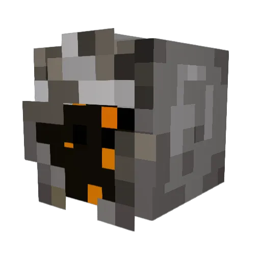 Magistruum Minecraft avatar head, 3D render
