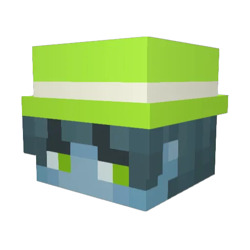 Magkajster Minecraft avatar head, 3D render