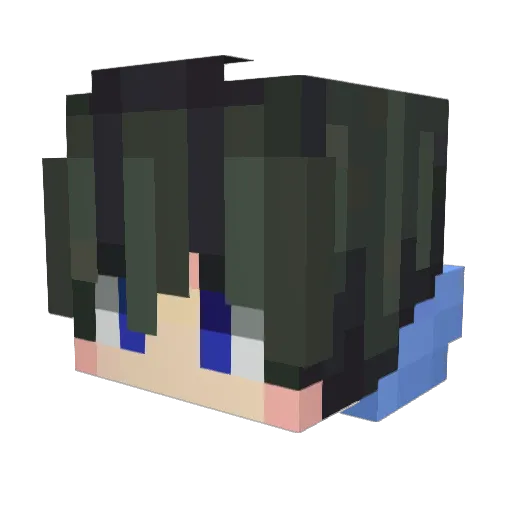Maglorix Minecraft avatar head, 3D render