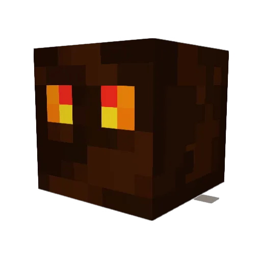 Magma08 Minecraft avatar head, 3D render