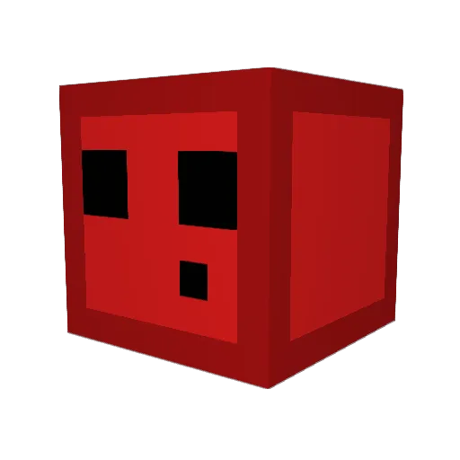 MagmaCube_HD Minecraft avatar head, 3D render