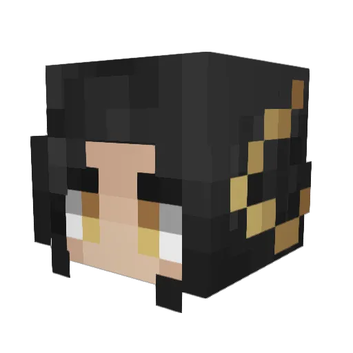 MagmaMochi Minecraft avatar head, 3D render