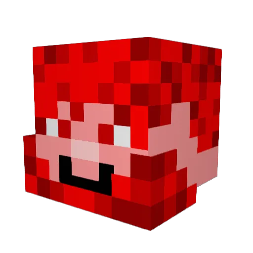 MagmaViking Minecraft avatar head, 3D render