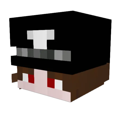 Magmacake Minecraft avatar head, 3D render