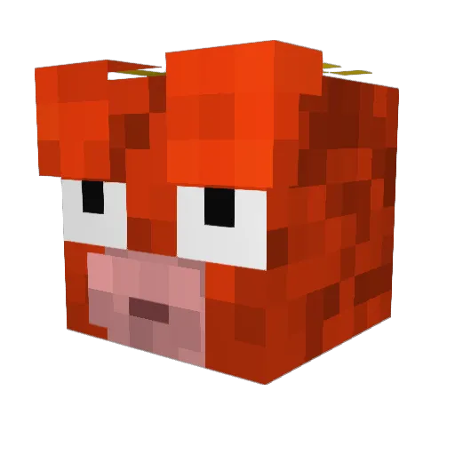 Magmar60 Minecraft avatar head, 3D render