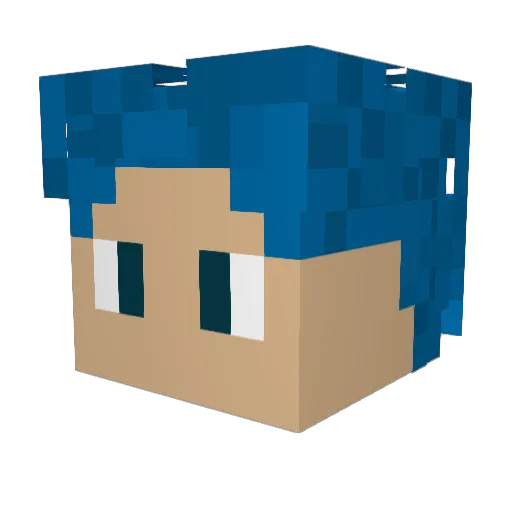 Magmus17 Minecraft avatar head, 3D render