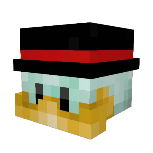 Magn1serene Minecraft avatar head, 3D render