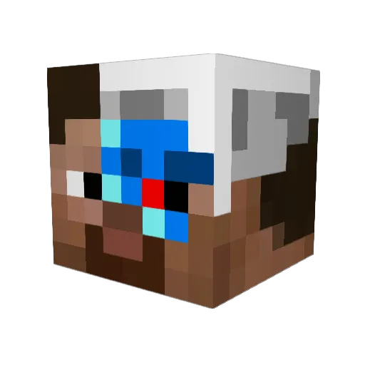 MagnaOpera Minecraft avatar head, 3D render