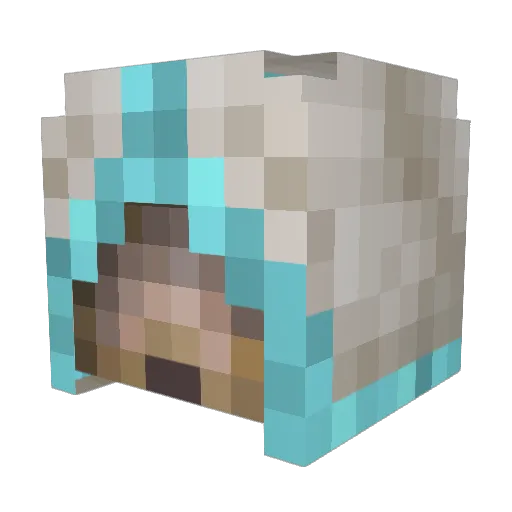 Magneer46 Minecraft avatar head, 3D render