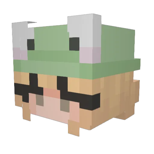 Magnemo Minecraft avatar head, 3D render