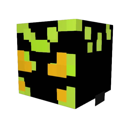 MagnetAesthetic Minecraft avatar head, 3D render