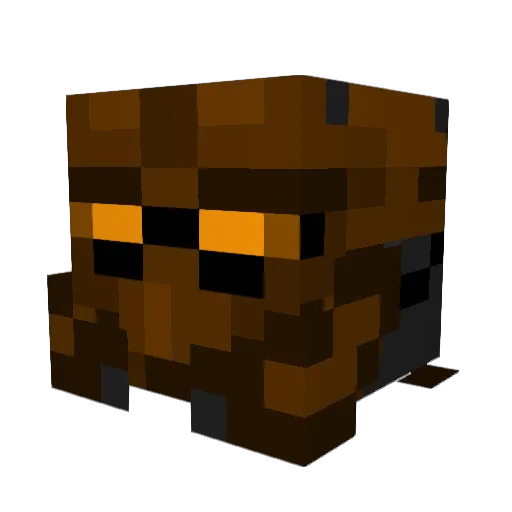 Magnetbrain Minecraft avatar head, 3D render