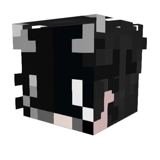 Magnetcharge Minecraft avatar head, 3D render