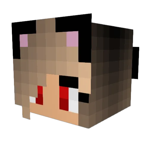 MagnhildFraNAV Minecraft avatar head, 3D render