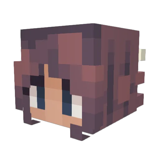 MagnificentElf Minecraft avatar head, 3D render