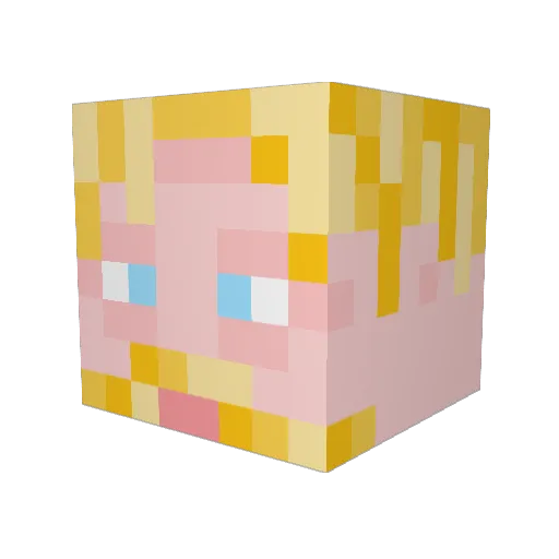 Magnivas Minecraft avatar head, 3D render