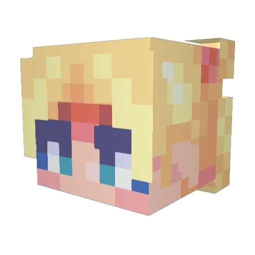 Magnolias06 Minecraft avatar head, 3D render