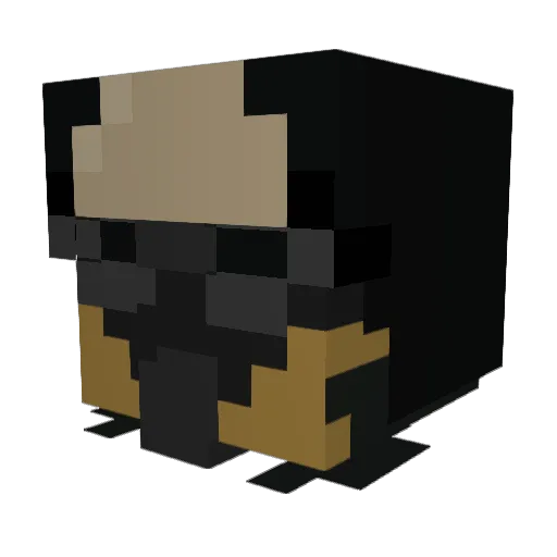 Magnu2 Minecraft avatar head, 3D render