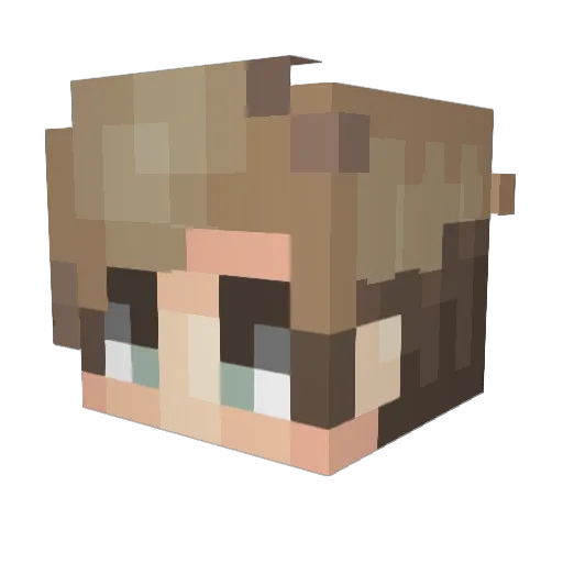 Magnuk8 Minecraft avatar head, 3D render