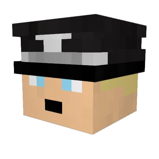 MagnumBovis Minecraft avatar head, 3D render