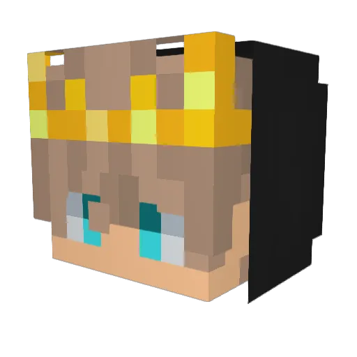 MagnumCucumis Minecraft avatar head, 3D render