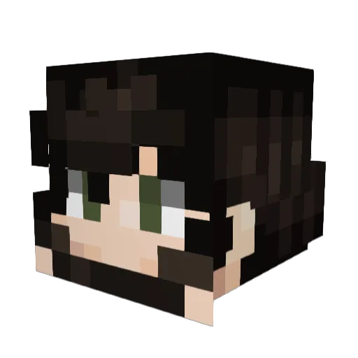 MagnumH Minecraft avatar head, 3D render