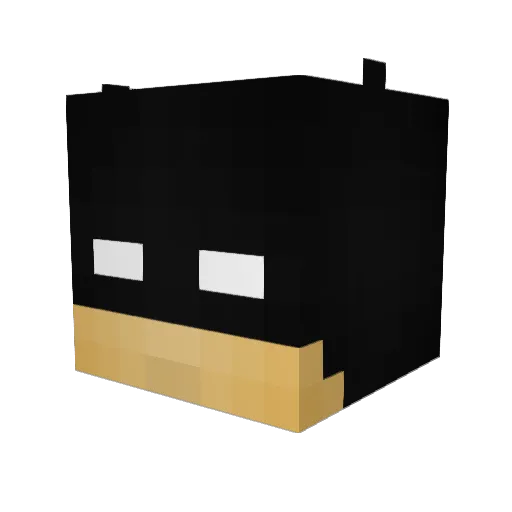 MagnumPvP Minecraft avatar head, 3D render