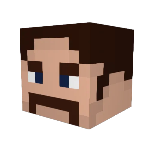 Magnum_P_I Minecraft avatar head, 3D render
