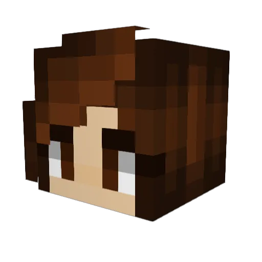 MagnusFears Minecraft avatar head, 3D render