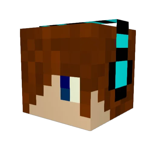 MagnusMagnifico Minecraft avatar head, 3D render
