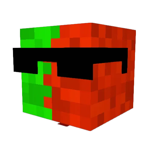MagnusPT Minecraft avatar head, 3D render