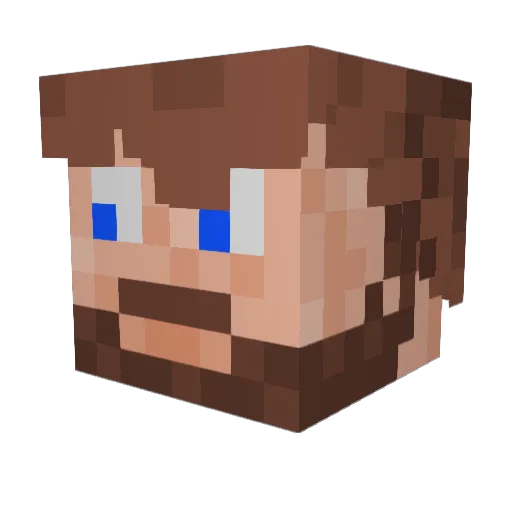 MagnusRiis Minecraft avatar head, 3D render
