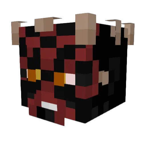 MagnusSteve Minecraft avatar head, 3D render
