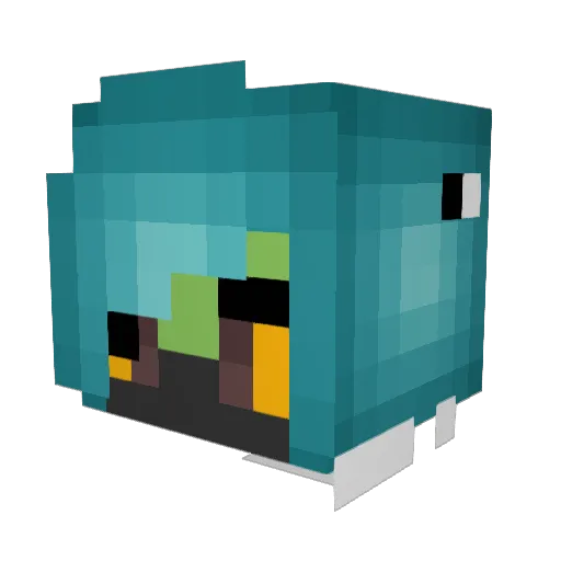 MagnusVK Minecraft avatar head, 3D render