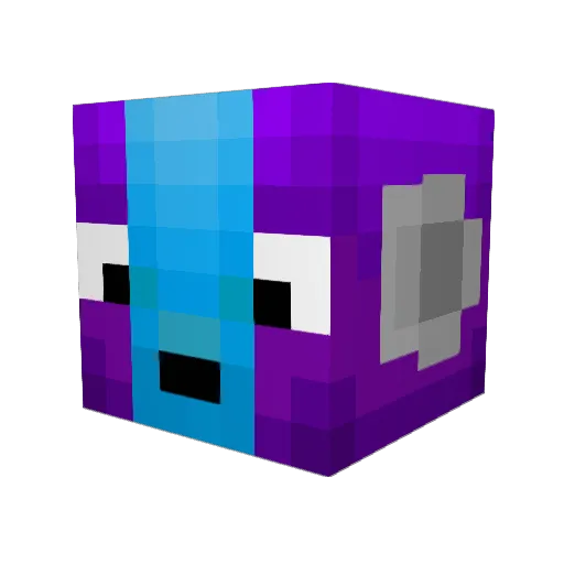 Magnusez Minecraft avatar head, 3D render