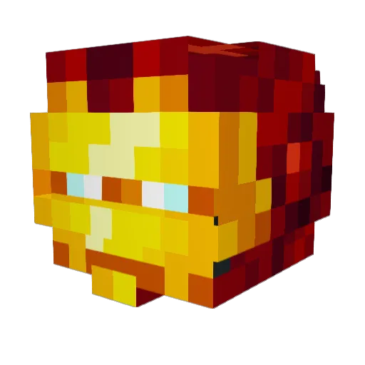 Magnushovedskou Minecraft avatar head, 3D render