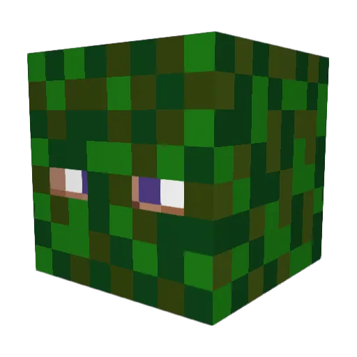 Magnuskorg Minecraft avatar head, 3D render